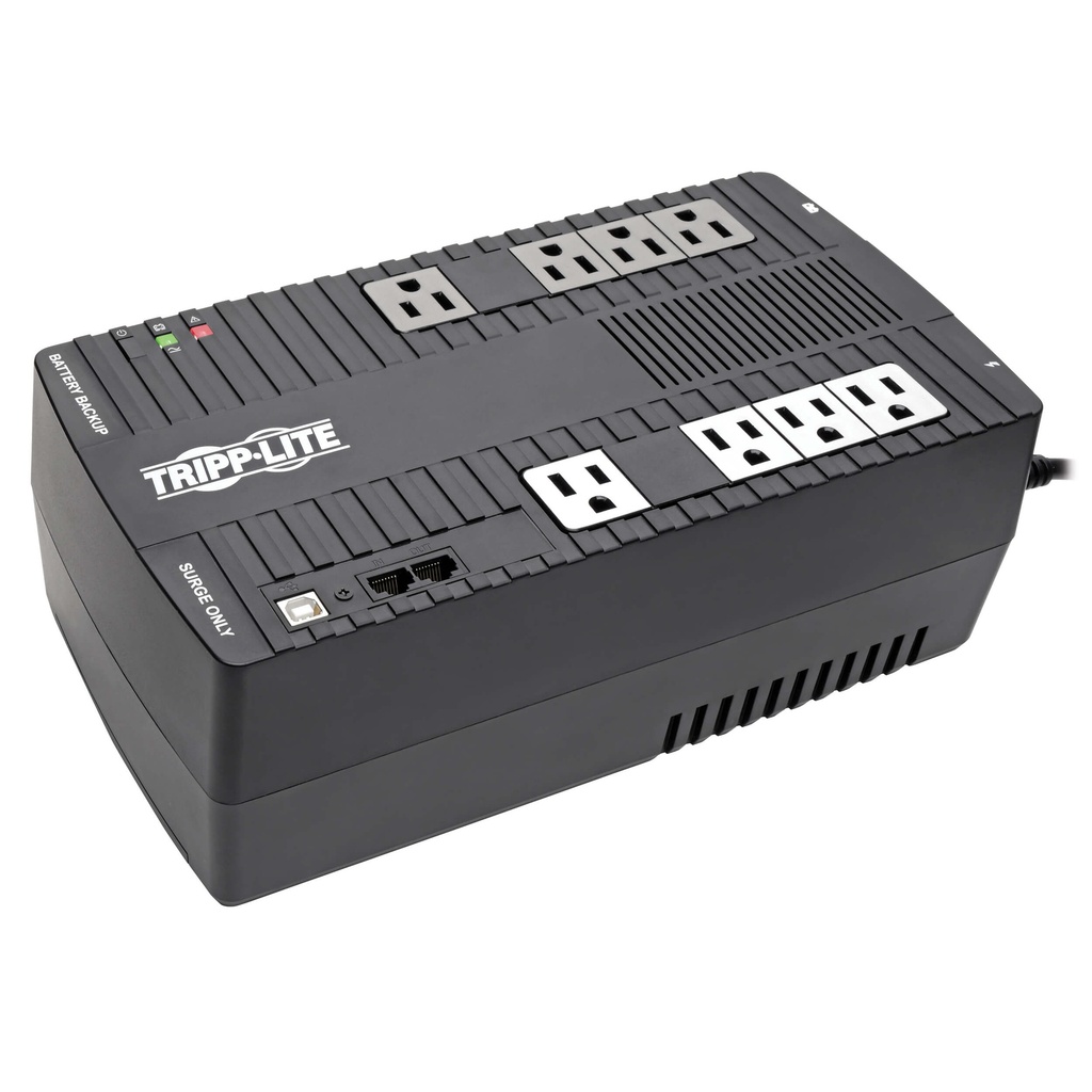 Tripp Lite UPS 700VA 350W Desktop Battery Back Up AVR Compact 120V USB RJ11 50/60Hz - UPS - 10 A