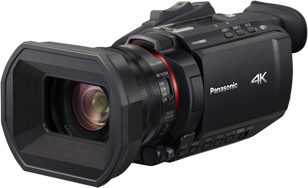Videocamara profesional 4k con zoom optico  – PANASONIC