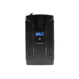 [HT-750LCD] UPS interactiva 750VA/450W, 12 slds, coax, USB, sobremesa-120V